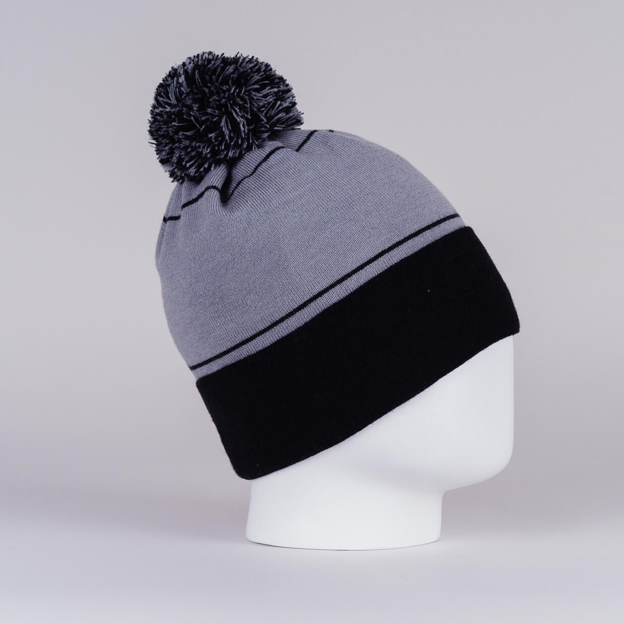 Вязаная шапка с ветрозащитой Nordski Arctic WS grey - 3