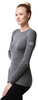 Термобелье футболка Norveg Soft Shirt женская с длинным рукавом серая - 2