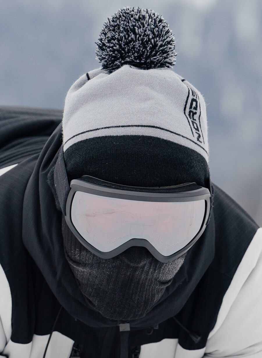Вязаная шапка с ветрозащитой Nordski Arctic WS grey - 7