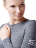Термобелье футболка Norveg Soft Shirt женская с длинным рукавом серая - 5