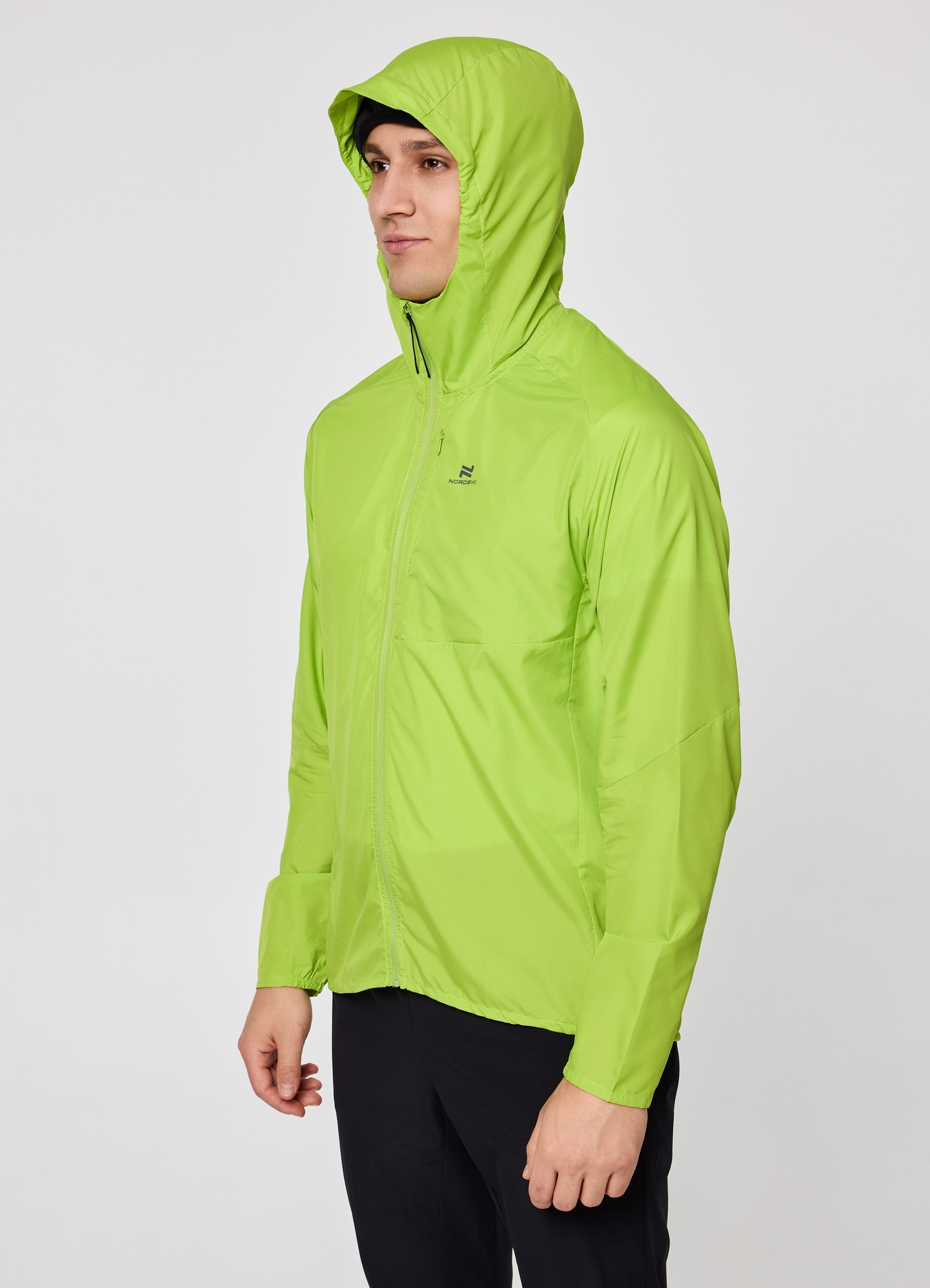 Мужская спортивная ветровка Nordski Easy Run lime - 6