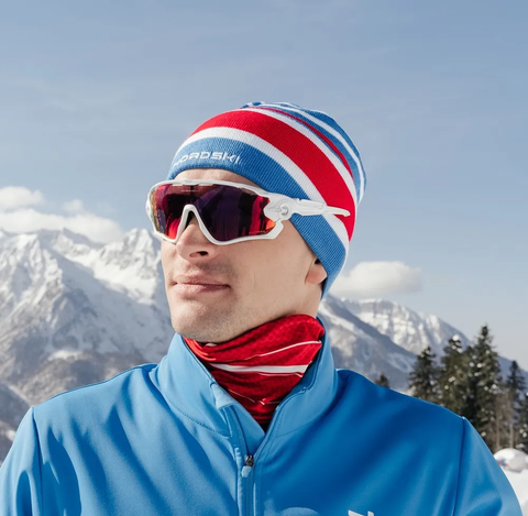 Лыжная шапка Nordski Bright RUS унисекс blue