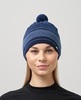 Лыжная шапка c шерстью Nordski Tone Stripe blue - 1
