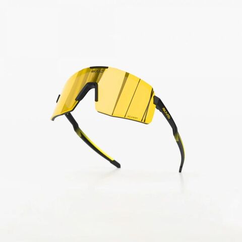 Спортивные гоночные очки 4KAAD Beat Race Zeiss black-yellow