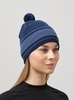 Лыжная шапка c шерстью Nordski Tone Stripe blue - 2