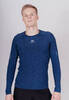 Nordski Pro футболка тренировочная мужская с длинным рукавом blue - 1