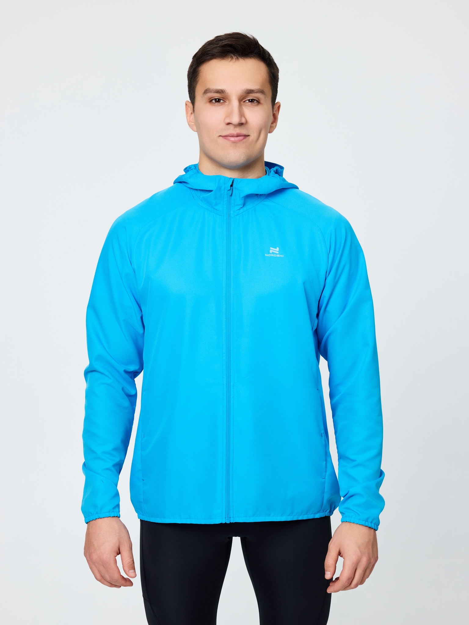Мужская спортивная ветровка Nordski Runway light blue