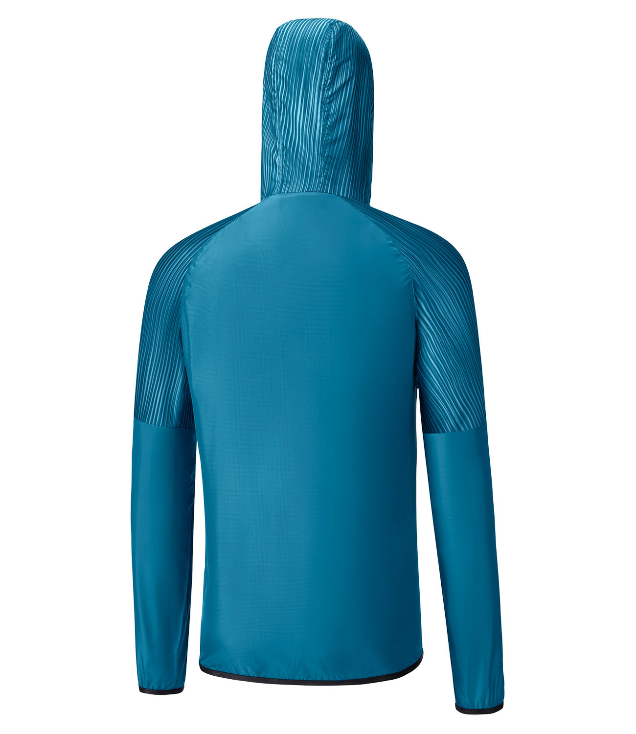 Mizuno Printed Hoodie Jacket куртка для бега мужская синяя - 2
