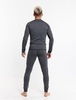 Мужской комплект термобелья с ветрозащитой Arswear Windstoppe серо-черный - 5