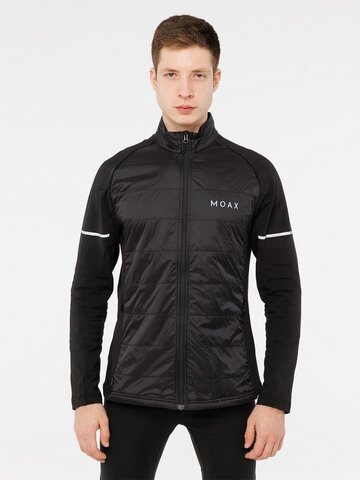 Мужская тренировочная беговая куртка Moax Tauri Stretch Fit черная