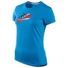 Футболка Nike Run Swoosh SS (WOMEN) голубая - 1