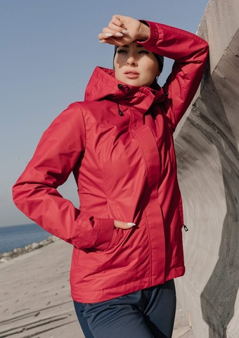 Женская ветрозащитная куртка Nordski Storm barberry