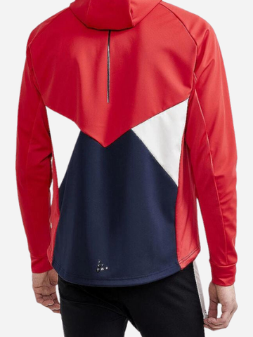 Мужская лыжная куртка Craft Glide XC Hood red-navy