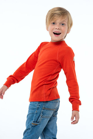 Janus Prince or Princess Wool термобелье детское из шерсти мериносов рубашка апельсиновая