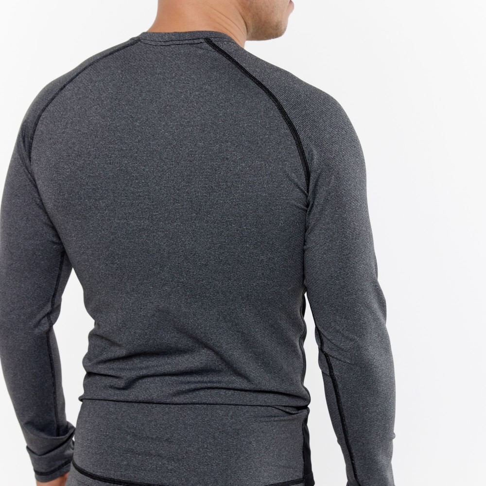 Мужской комплект термобелья с ветрозащитой Arswear Windstoppe серо-черный - 7