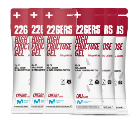 Набор высокоэнергетических гелей с фруктозой 226ERS High Fructose 80 г кола-вишня