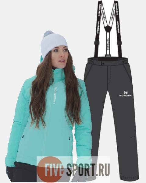 Nordski Montana Premium зимний лыжный костюм женский sky-grey