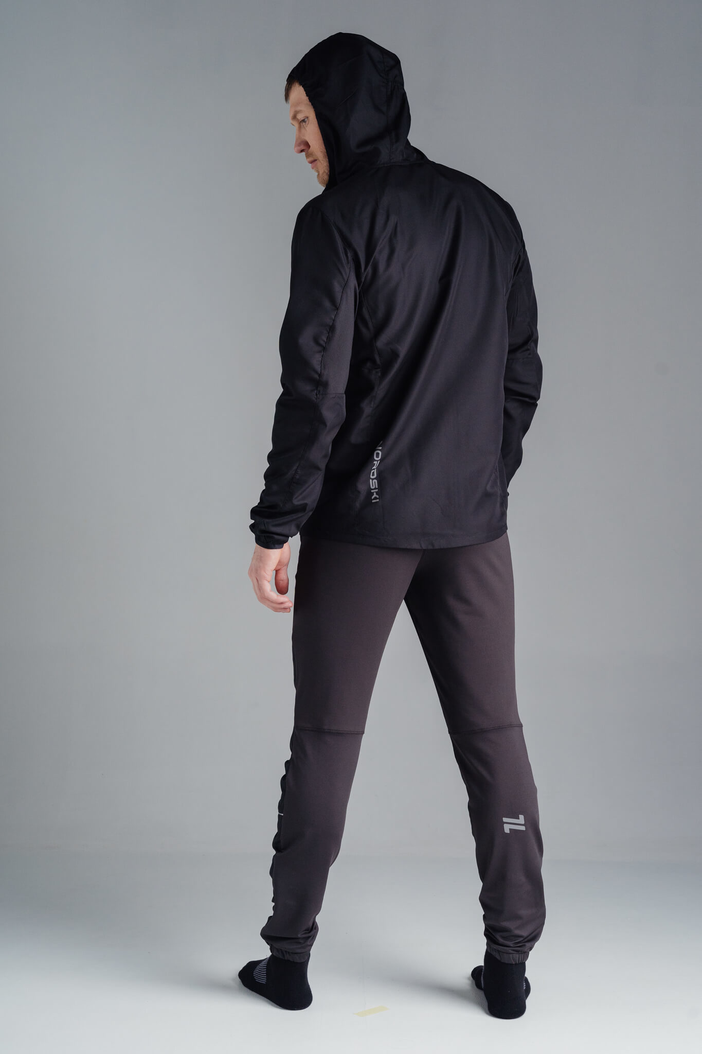 Nordski Run костюм для бега мужской black-orange - 2