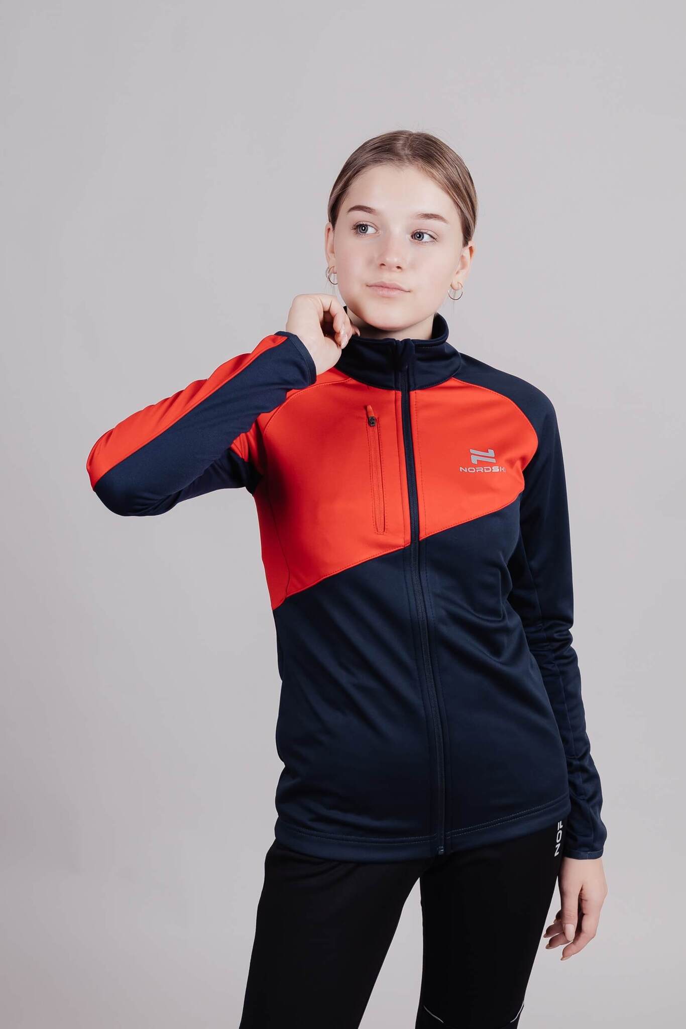 Детский утепленный лыжный костюм Nordski Jr Premium Active blueberry-black - 2