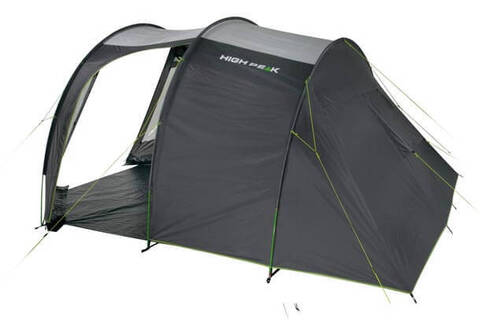 High Peak Ancona 4 кемпинговая палатка четырехместная серая-зеленая