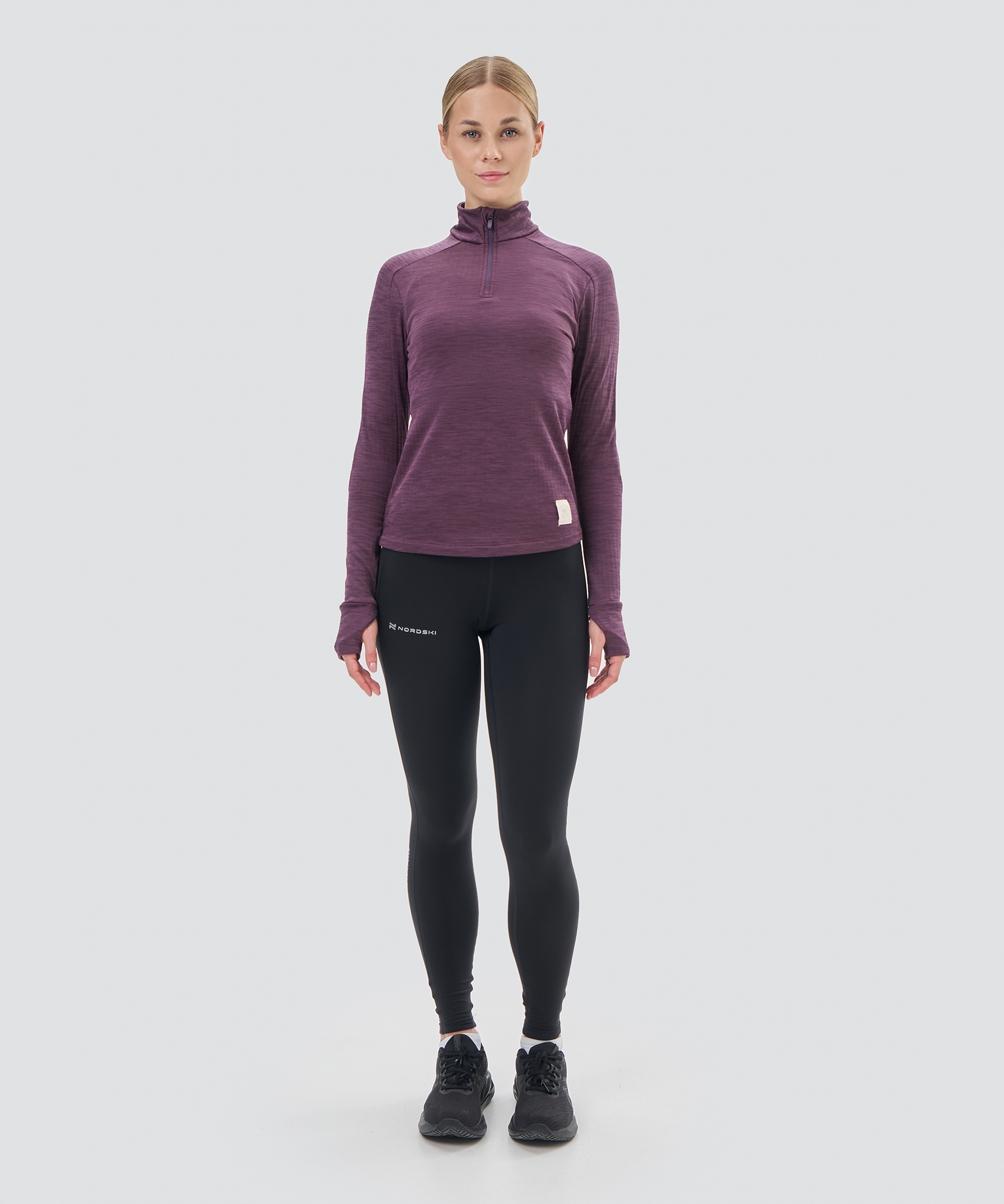Женский утепленный лонгслив Nordski Impulse plum - 9