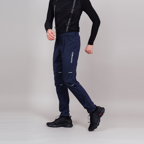Мужские разминочные лыжные брюки Nordski Premium blueberry
