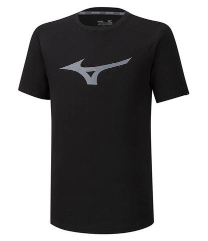 Mizuno Rb Logo Tee беговая футболка мужская черная