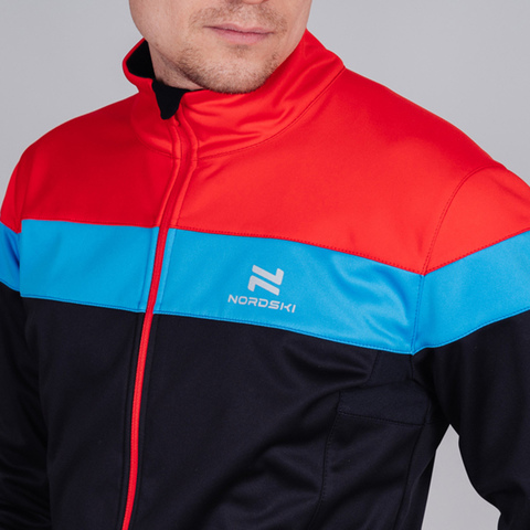 Nordski Drive лыжная куртка мужская black-red
