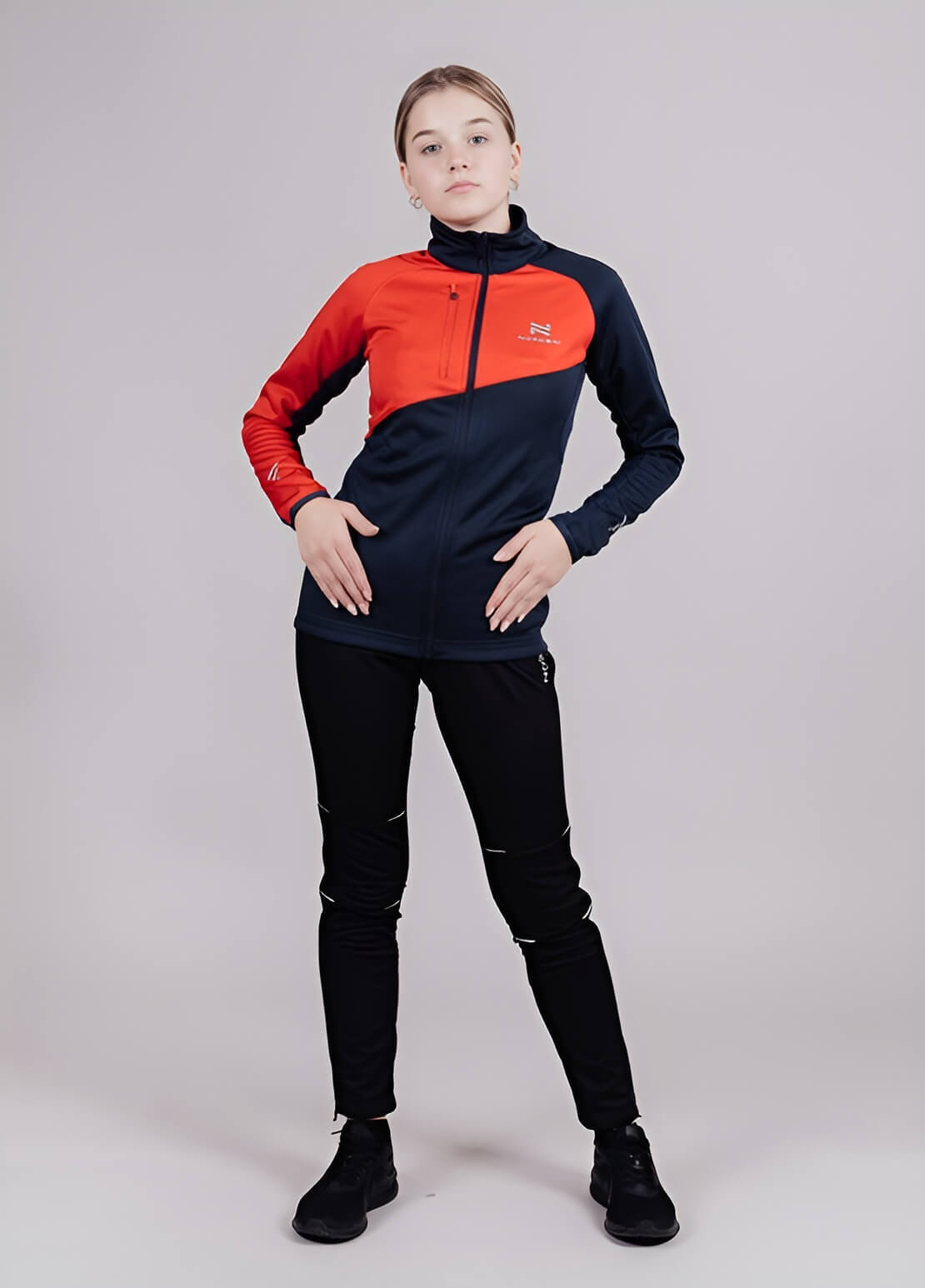 Детский утепленный лыжный костюм Nordski Jr Premium Active blueberry-black