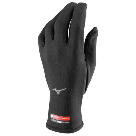 Mizuno Running Breath Thermo Glove перчатки черные
