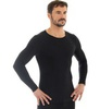 Термобелье мужское Brubeck Comfort Wool рубашка черная - 3