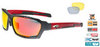 Спортивные очки goggle линия CLIZZ black carbon/red - 1
