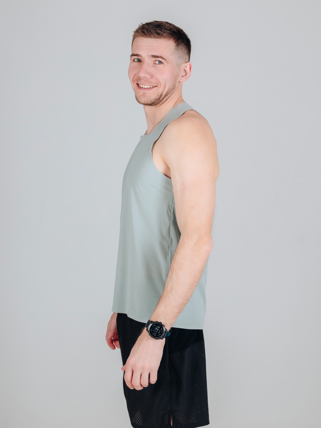 Беговая майка Noname Pace Singlet 26 dusty green - 4