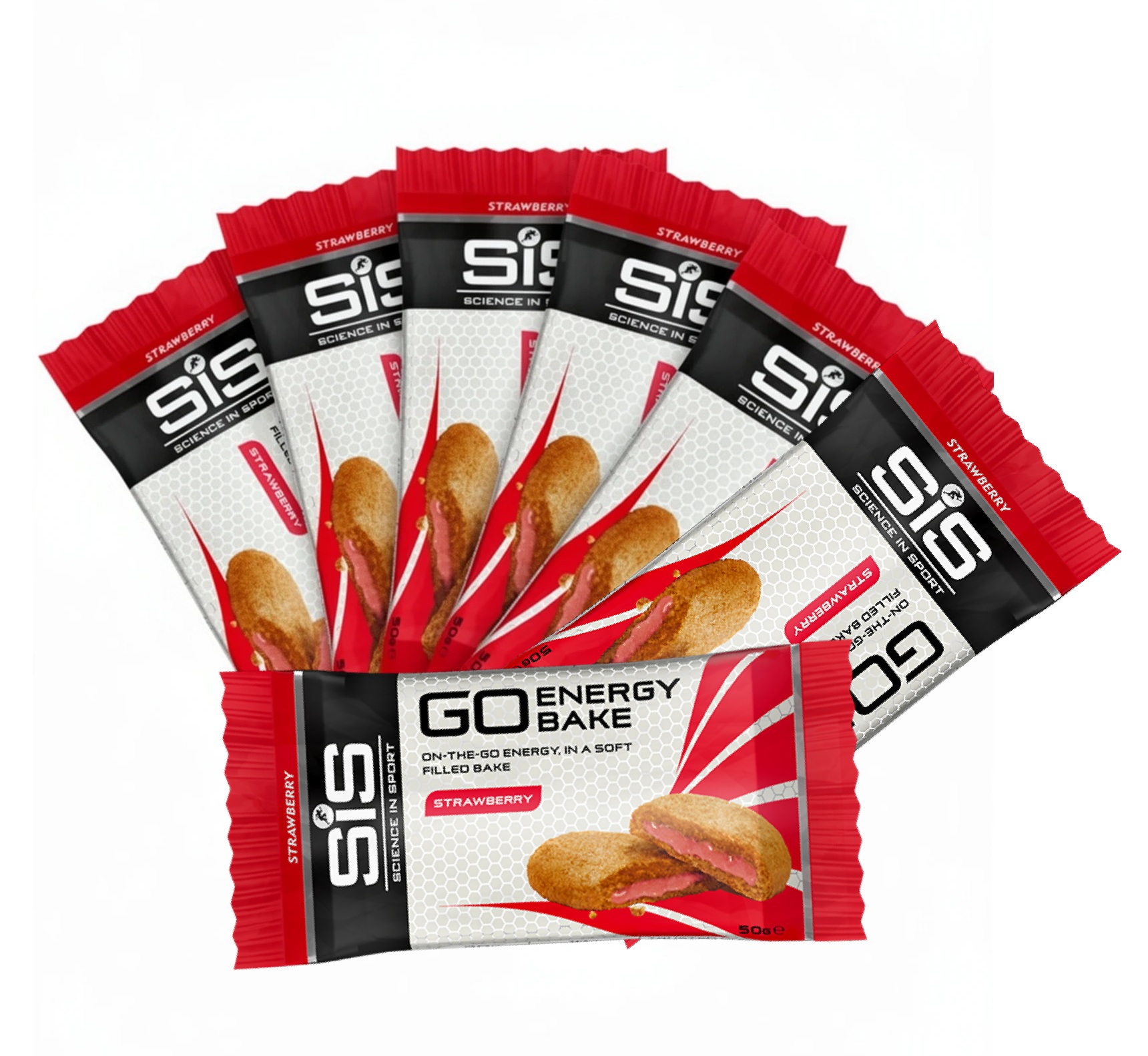 Набор энергетического печенья SIS Go Energy Bake 50 г клубника - 3