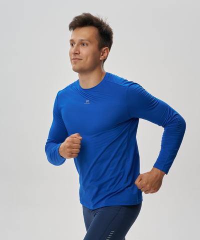Футболка для бега с длинным рукавом Nordski Run 2.0 aster blue