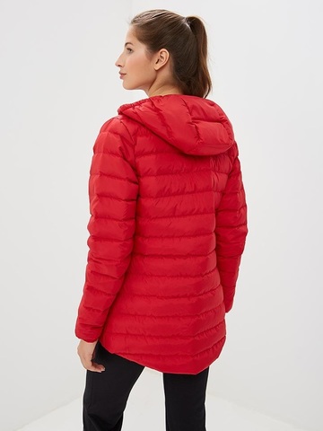Asics Down Hooded Jacket женская утепленная куртка красная
