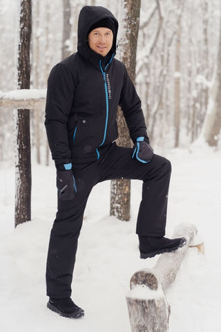 Nordski Montana зимний лыжный костюм мужской черный