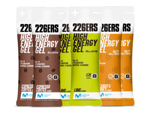 Набор высокоэнергетических гелей 226ERS High Energy 76 г лайм-эспрессо-арахис и мед