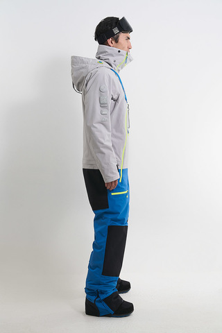 Cool Zone CODE сноубордический комбинезон мужской холодный серый-темно-синий