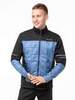 Мужская куртка для лыж и бега Moax Navado Hybrid серо-синяя - 1