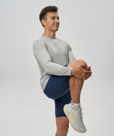 Футболка для бега с длинным рукавом Nordski Run 2.0 silver