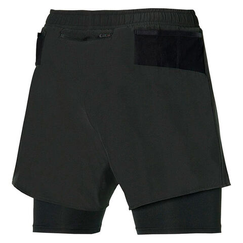 Mizuno ER 5.5 2 in 1 Short беговые шорты мужские черные