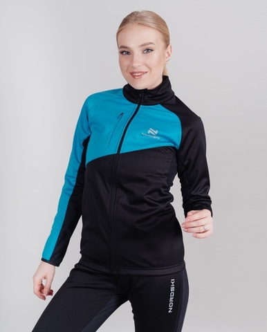 Лыжный костюм женский Nordski Premium black-blue