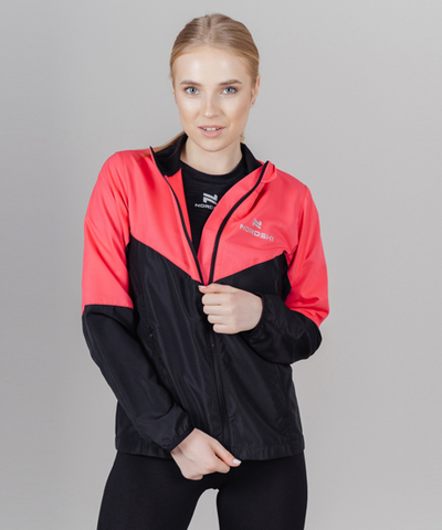 Nordski Sport куртка для бега женская pink-black