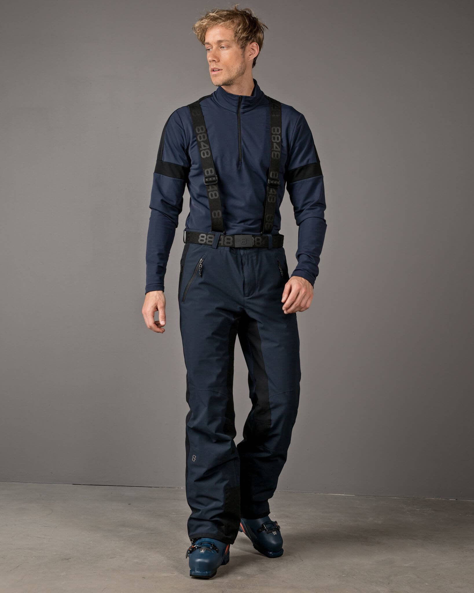 8848 Altitude Aston Rothorn горнолыжный костюм мужской navy - 3