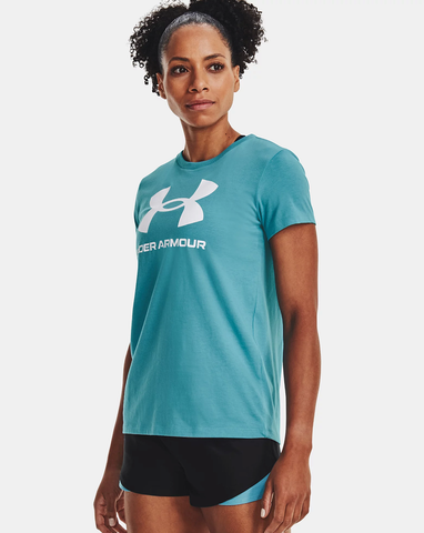 Женская спортивная футболка Under Armour UA Sportstyle Logo синяя