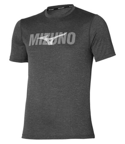 Mizuno Core Graphic Tee беговая футболка мужская серая (Распродажа)