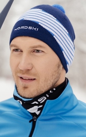 Лыжная шапка Nordski Line унисекс jeans