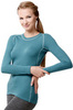 Термофутболка Norveg Soft Shirt женская с длинным рукавом голубая - 1