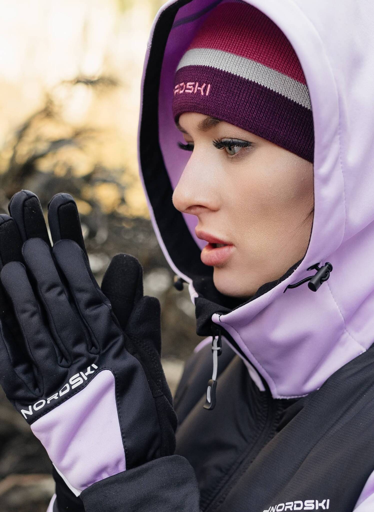 Nordski Arctic WS лыжные перчатки black-orchid - 3